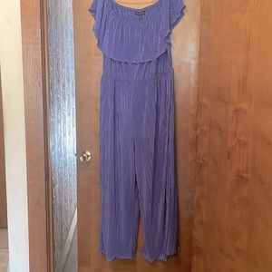 Lane Bryant size 18/20 blue wide legged jumpsuit new with tags